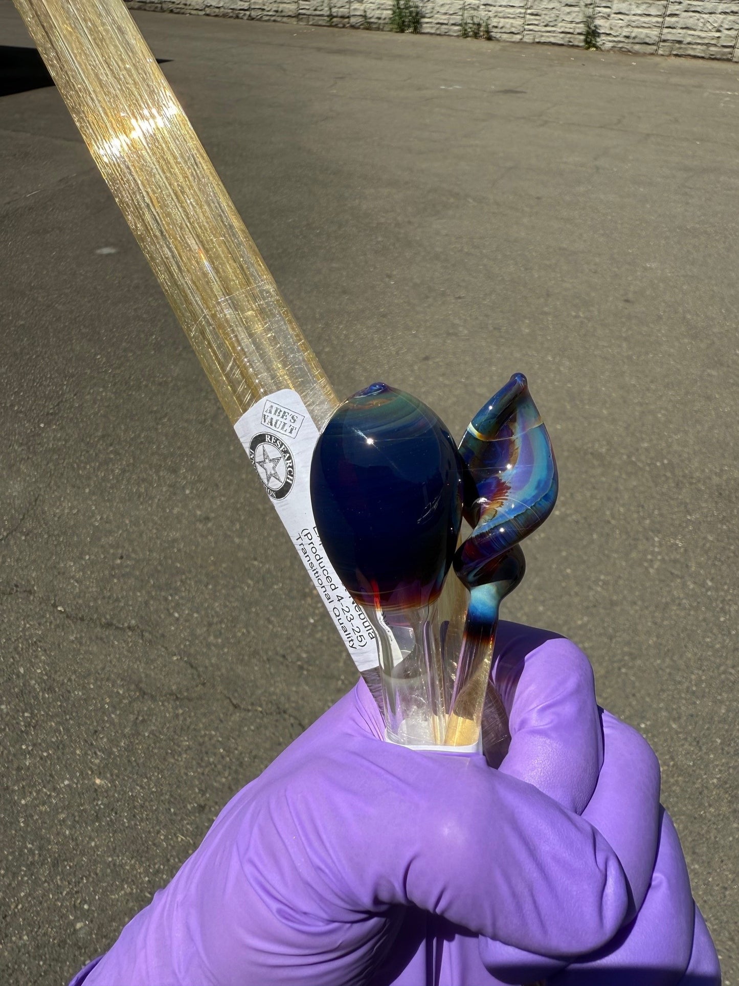 Violet Nebula Experimental Northstar Glass Rod