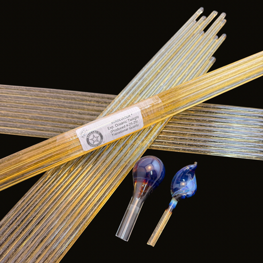 boro glass experimental color called oceanic twilight.