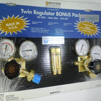 Twin Regulator w/flashback Arrestors