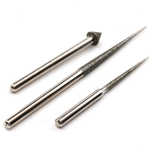 Set of 3 Diamond Hole Cleaners Stainless Steel