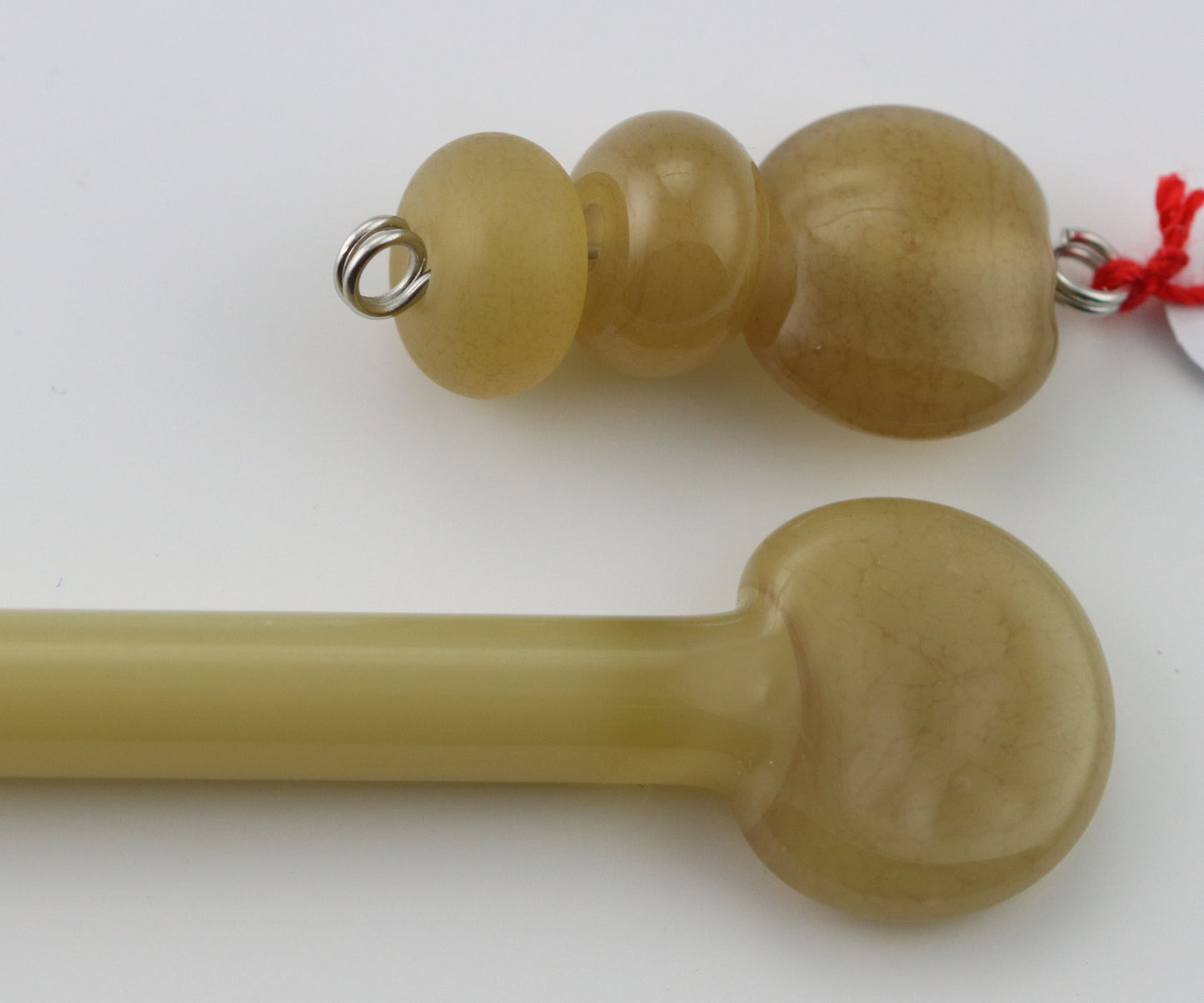 Parchment Milky Ltd Run  Creation is Messy Glass Rod
