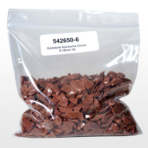 Goldstone Aventurine Chips 6-10mm, 1lb