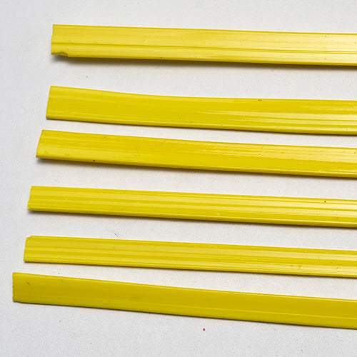 Yellow Lemon Light Ribbon 6 Glass Strips