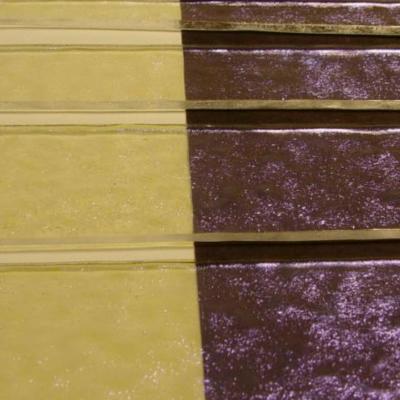 Violet Dichroic on Clear 1/4 Sheet Effetre Glass