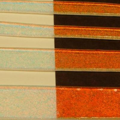 Red Dichroic on Clear Effetre Glass