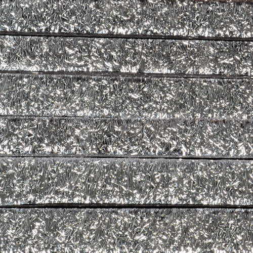 Silver Crinkle Dichroic on  Clear Effetre Glass