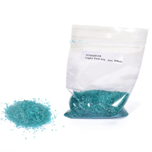 Light Teal Transparent Frit Effetre Glass