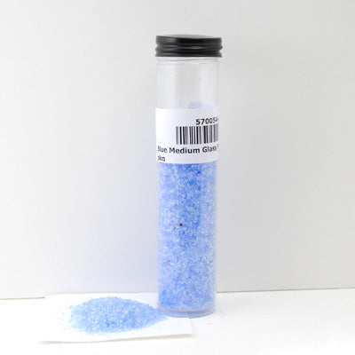 Medium Blue Transparent Frit Effetre Glass