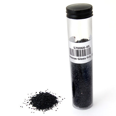 Intense Black Transparent Frit Effetre Glass