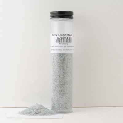 Light Steel Gray Transparent Frit Effetre Glass