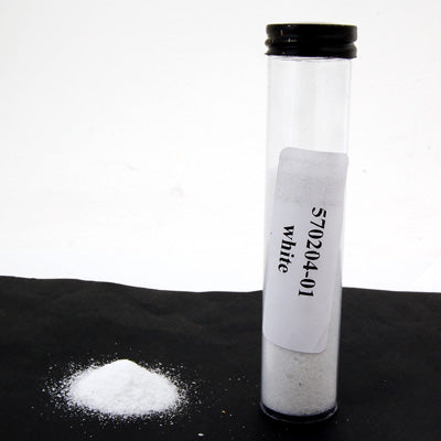 White 2oz Powder Effetre Glass