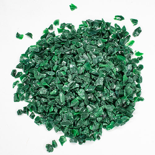 Grass Green Pastel Large Frit Effetre Glass