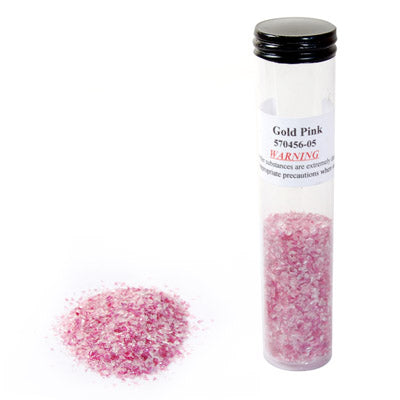 Gold Pink Special Frit Effetre Glass