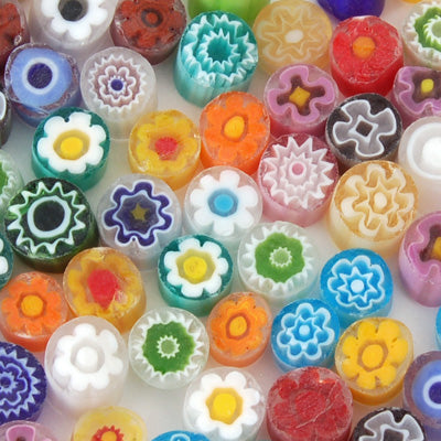 Transparent Millefiori Effetre Glass