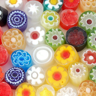 Transparent Millefiori Effetre Glass