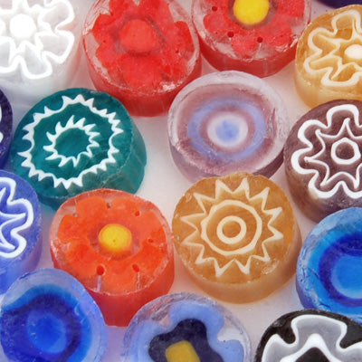Transparent Millefiori Effetre Glass
