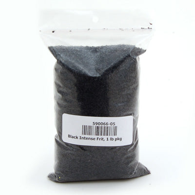 Intense Black Transparent Frit Effetre Glass