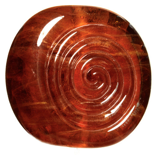 Medium Streaky Topaz  Transparent Glass Rod