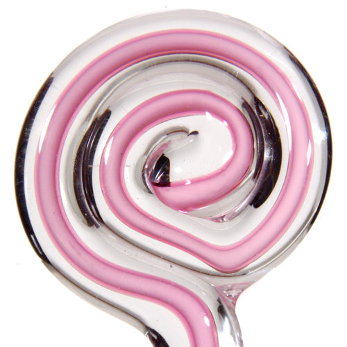 Pink w/white core Filigrana 5-6mm  Effetre Glass Rods