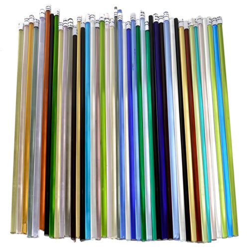 Transparent Assortment Effetre Glass Rods