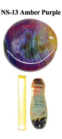 Amber Purple Frit 4oz Northstar Glass COE 33 Borosilicate