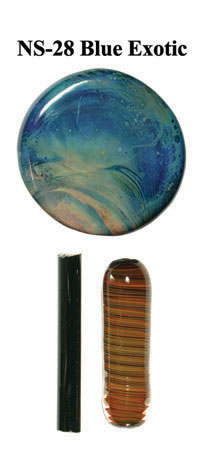 Blue Exotic Frit 4oz Northstar Glass COE 33 Borosilicate