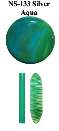 Silver Aqua Northstar Glass Rod