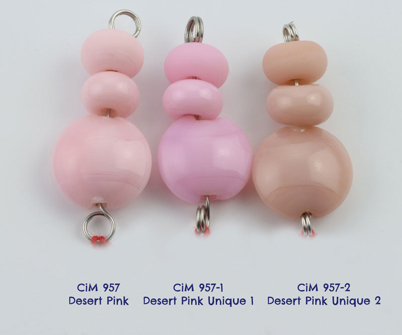 Desert Pink Unique-2 Ltd Run  Creation is Messy Glass Rod