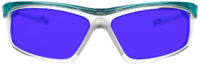 Teal Sodium Flare Poly Lampworking Glasses