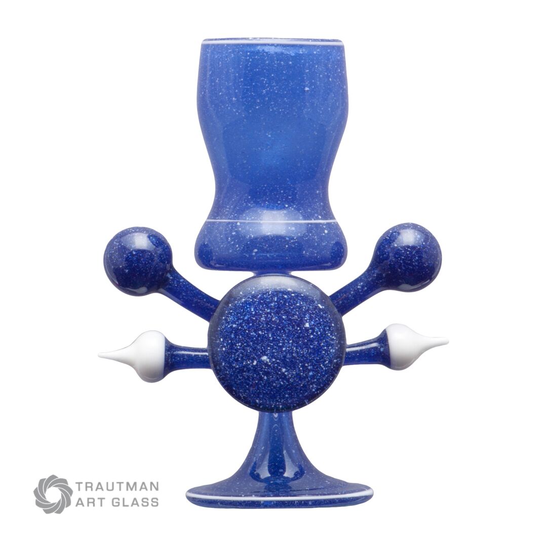 Blue Blizzard COE 33 Trautman Art Glass Rod