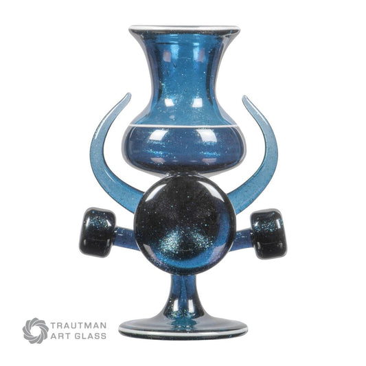 Heavy Blue Stardust COE 33 Trautman Art Glass Rod