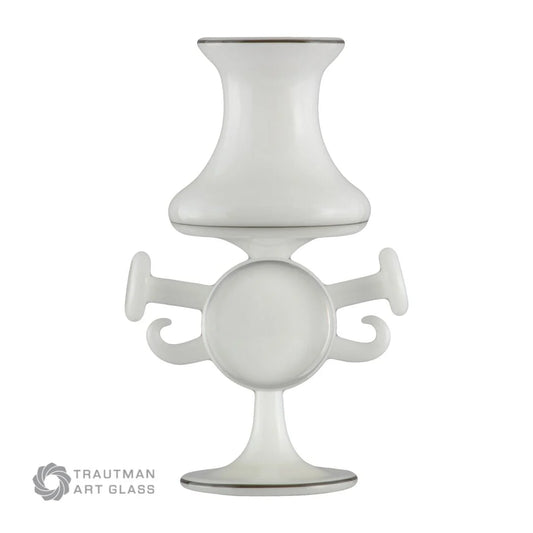 Dwarf White COE 33 Trautman Art Glass Rod