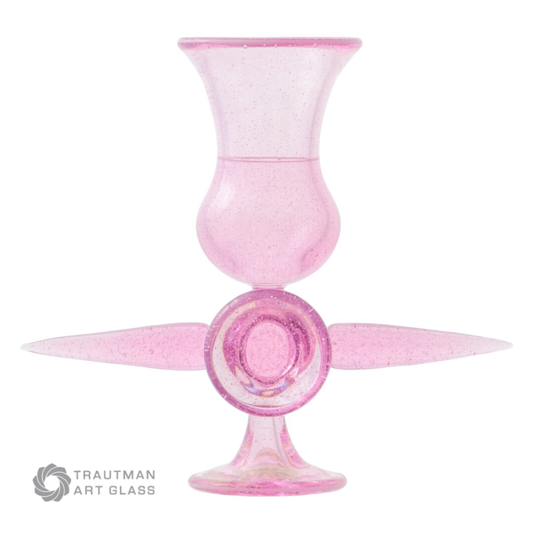 Pink Lollypop COE 33 Trautman Art Glass Rod
